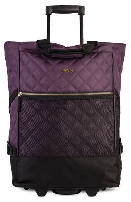 Punta Einkaufstrolley Wheel Classy in Pflaume | Stilvoller Trolley mit großem Staurau