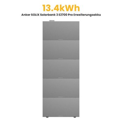 Anker SOLIX BP2700 Erweiterungsakku 2,7-13,4 kWh für Solarbank 3 E2700 Pro