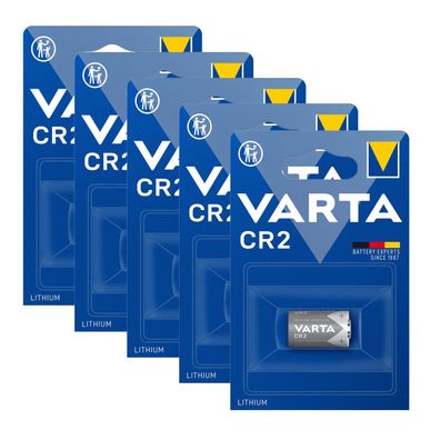 5x Varta CR2 CR15H270 CR17355 6206 Lithium Power Photo Batterie 3V im Blister