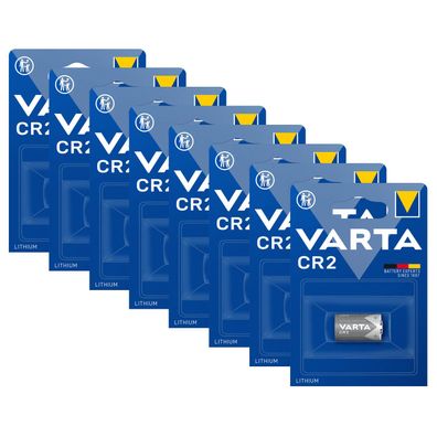 8x Varta CR2 CR15H270 CR17355 6206 Lithium Power Photo Batterie 3V im Blister