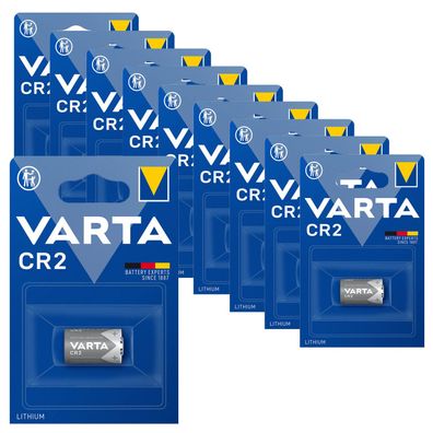 10x Varta CR2 CR15H270 CR17355 6206 Lithium Power Photo Batterie 3V im Blister