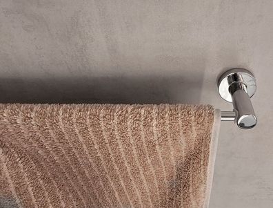 Atlantic Handtuchhalter/ Badetuchstange 60cm Metall chrom. Kürzungsmöglichkeit!