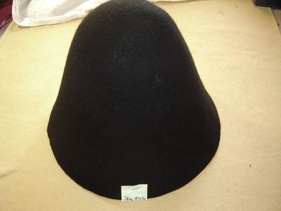 Hutstumpen Wollfilz fester Stumpen schwarz 110 gr Ü 54 cm Rd 88cm Stu 893