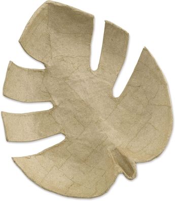 Décopatch AC882C - Taschenleerer aus Pappmaché, Blattform 18cm, einfach zum Verzieren