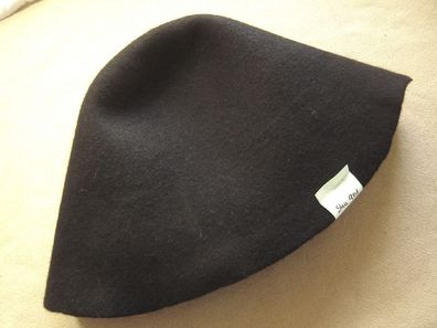 Hutstumpen Wollfilz fester Stumpen schwarz 150 gr Ü53cm Rd 92cm Stu 901