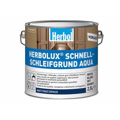 Herbol Herbolux Schnellschleifgrund Aqua 2,5 Liter weiß