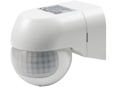 Aufputz Bewegungsmelder "CBM-Slim" 180°LED geeignet, IP44, 1-800W, weiß