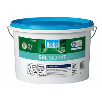 Herbol SOL Silikat 12,5 Liter weiß