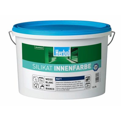 Herbol Silikat Innenfarbe 5 Liter weiß