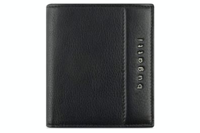 bugatti Herrenbörse "Nome" Hochformatbörse, klein schwarz Leder