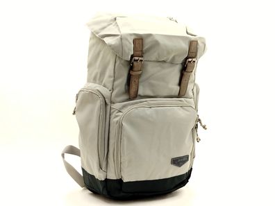 BestWay Freizeitrucksack hellgrau mit Klappe – leichter Tagesrucksack 19 L