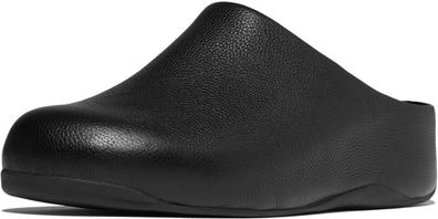 FitFlop Damen Clog Shuv Tumbled-Leather Clogs E5Q