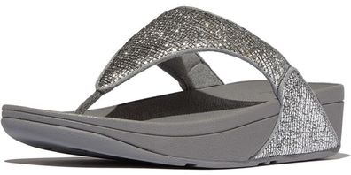 FitFlop Damen Flip Flops Lulu Crinkled-Shimmer Toe-Post Sandals E1A