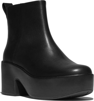 FitFlop Damen Stiefel Platfforms Leather Heeled Ankle Boots E4Z