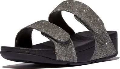 FitFlop Damen Sandalen Lulu Adjustable Shimmerlux Slides FZ9