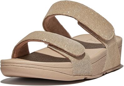 FitFlop Damen Sandalen Lulu Adjustable Shimmerlux Slides FZ9