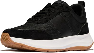 FitFlop Damen Sneakers F-Mode Flow Suede-Mix Flatform E1Y