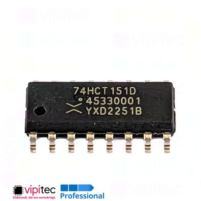 74HCT151 8-Kanal Multiplexer | SMD SO-16 5V TTL 155°C