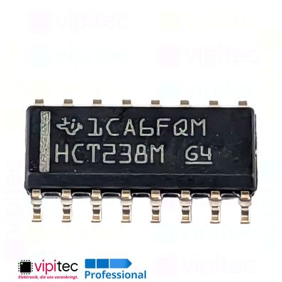 74HCT238 3-zu-8 Leitungsdekoder, Demultiplexer | SMD SO-16 5V TTL 125°C