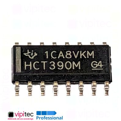 74HCT390 Dekadischer 4-Bit-Zähler, 2-fach | SMD SO-16 5V TTL 125°C