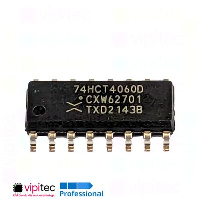 74HCT4060 Asynchroner Binärzähler mit Oszillator | SMD SO-16 5V TTL 125°C