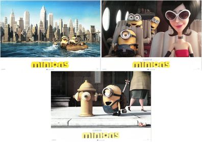 Minions - 3 Original Kino-Aushangfotos - Filmposter