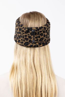 EIVY Women Stirnband Throwback Sherpa leopard