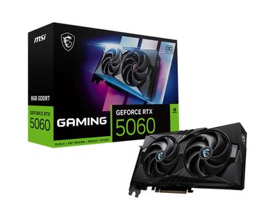 MSI GeForce RTX 5060 8G GAMING OC, GeForce RTX 5060, 8 GB, GDDR7, 128 Bit, 7680 x 43
