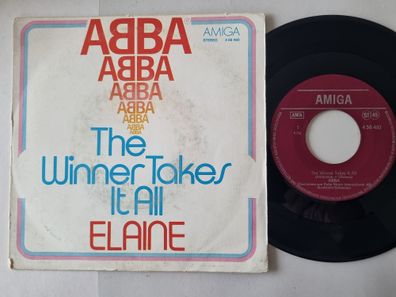ABBA - The Winner Takes It All / Elaine 7'' Vinyl Amiga