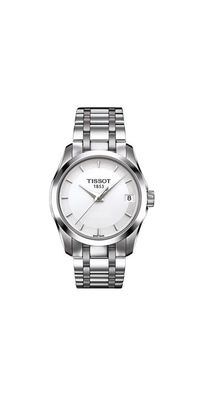 Tissot Couturier Lady Damenuhr silber Edelstahl
