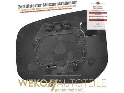 Spiegelglas, Außenspiegel rechts Diederichs 5830128 für Mitsubishi