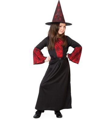 narrenwelt Kostüm Mystia Hexe Kind Mädchen Kleid Halloween 116-140