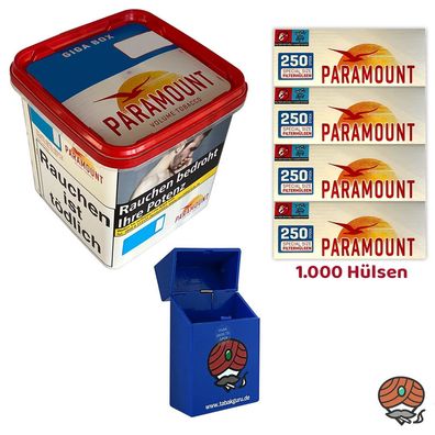 Paramount Volumentabak Giga Box 230g, 1000 Extra Hülsen, Box