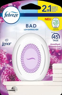 Febreze Bad Lufterfrischer Lenor Amethyst Blütentraum Duftstecker Duftgel 2 in 1