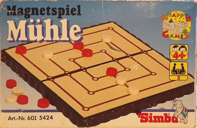 SIMBA Magnetspiel Mühle Brettspiel Reisespiel