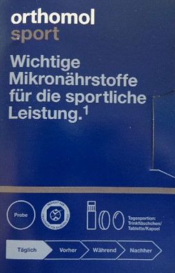 Orthomol Sport Mikronährstoffe Sportler Nahrungsergänzung Trinkampulle Probe