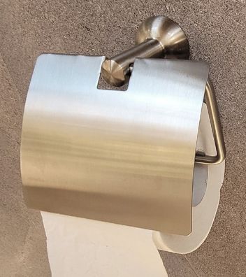 Campagne Satin WC-Papierhalter mit Deckel (10.14864) Metall matt gebürstet