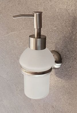 Spirella Campagne Campagne Satin Seifenspender (10.14868) Metall gebürstet/ Glas