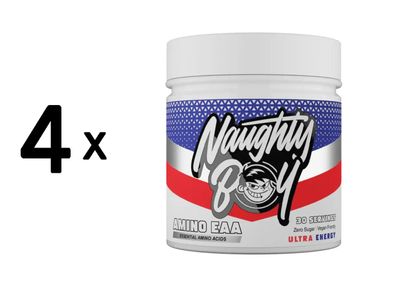 4 x Naughty Boy Amino EAA (345g) Ultra Energy