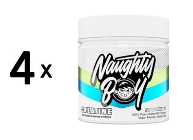 4 x Naughty Boy Creatine (300g) Unflavoured