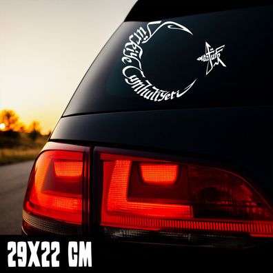 Auto Aufkleber "Türkiye Cumhuriyeti Atatürk" Türkei Vinyl Sticker #0194