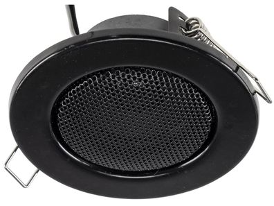 Decken-Einbaulautsprecher mini Halogen-Look, 8cm Ø, 6cm Einbau, schwarz