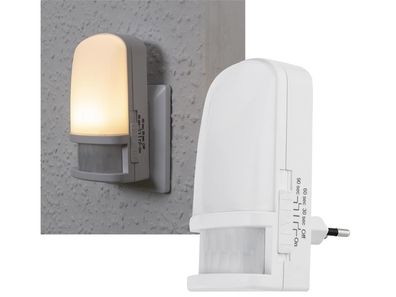 LED Nachtlicht mit Bewegungsmelder 230V, 3 weiße LEDs, On/Off/Auto