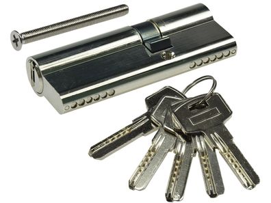 Schließzylinder 80mm (50 + 30mm) 5 Schlüssel, Not- & Gefahrenfunktion