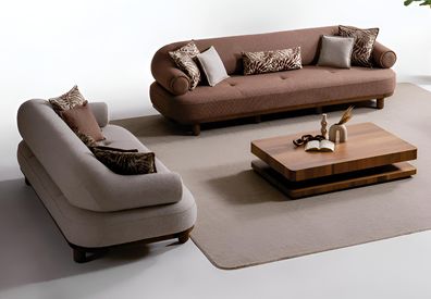 Moderne Wohnzimmer Sofagarnitur Stilvoller 4-Sitzer Edle Postersofas