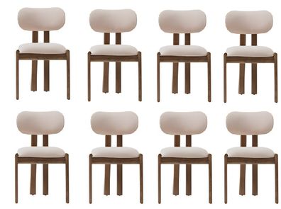 Beiges Stuhlset Esszimmerstuhl mit weicher Polsterung Esszimmerstühle