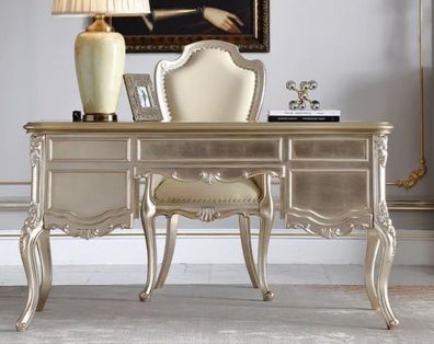 Robuster Schreibtisch Designer Klassischer Arbeitszimmer Cheftisch