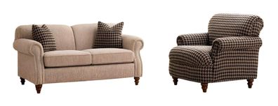 Sessel und 2-Sitzer im Komfortablen Wohnzimmer-Set für Ihr Zuhause