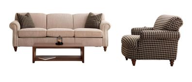 Stilvolles Wohnzimmer-Set: Sessel und 3-Sitzer für Komfort und Eleganz