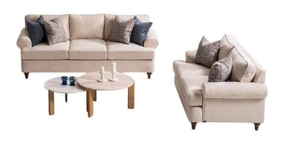 Elegantes Wohnzimmer-Set mit 3-Sitzer und 2-Sitzer – Stilvoll und Komfortabel
